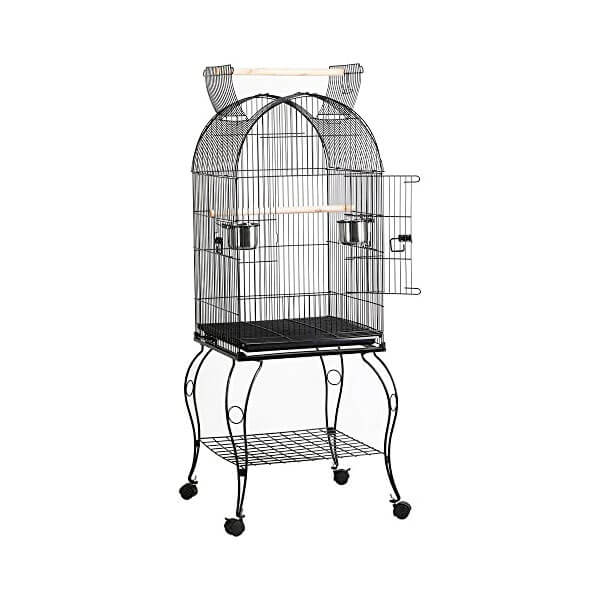 A cage for medium sized birds.