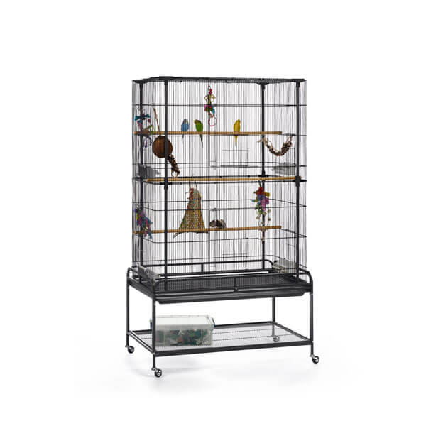 A cage for small birds